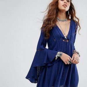 Free People Romeo drape sleeve dress